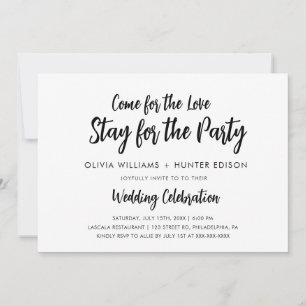 Moderne Lässige Hochzeitseinladung Einladung