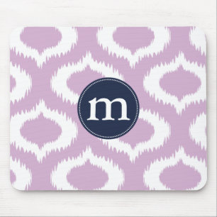 Moderne Lavendel Ikat Diamanten personalisiert Mousepad