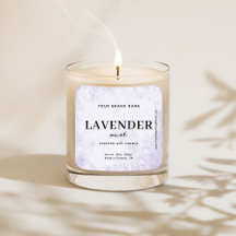 Moderne Lavendel-Rustic-Etikett