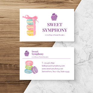 Moderne Lavendel Sweet Symphony Business Card Visitenkarte