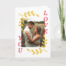 Moderne Leaf Kranz Liebe Sie Foto Weißer Valentine