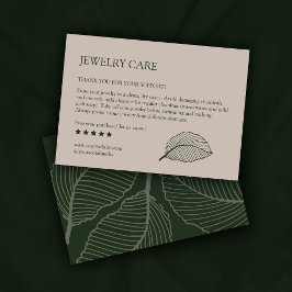 Moderne Leaf-Muster Produktpflege dank Karte