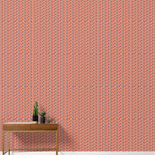 Moderne Leaf-Muster Wanddekoration Tapete (Korridor)