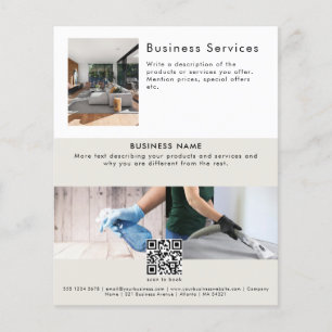 Moderne Leaflet-Hausreinigungsdienstleistung Flyer
