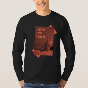 Moderne, lebendige Grafikdesign-Amsterdam Kultur T-Shirt