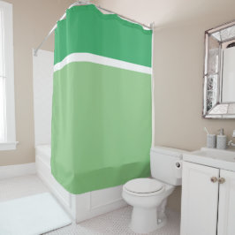 Moderne, lebendige Hübsche, zweiteilige, grüne Str Duschvorhang