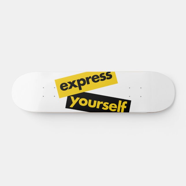 Moderne, lebendige, kühne Grafik von Express-Sie s Skateboard (Horizontal)