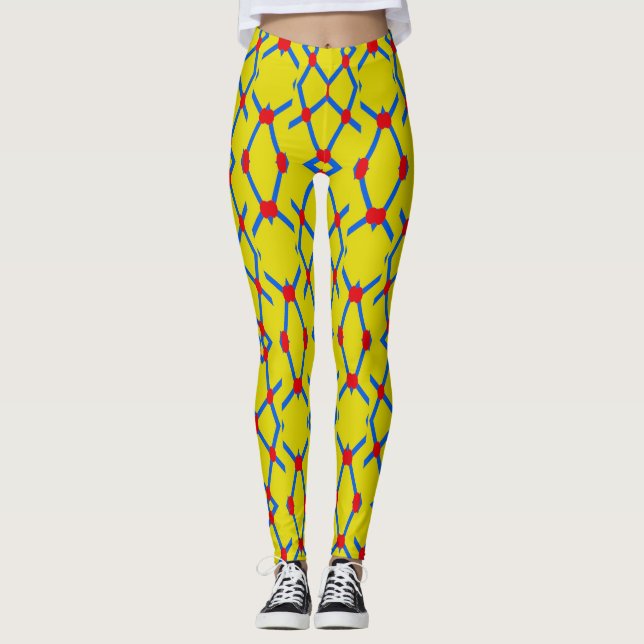 Moderne, lebendige Leggings "Ratti_Creative_Arts" (Vorderseite)