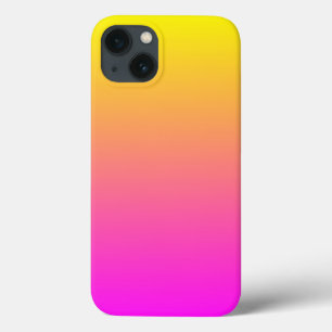 Moderne lebendige Magenta-Gelb-Verlauf Case-Mate iPhone Hülle