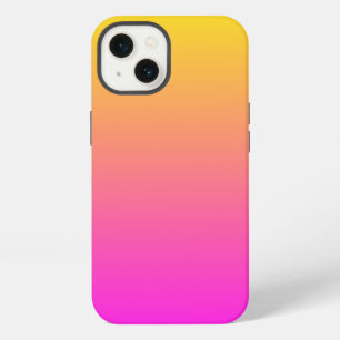 Moderne lebendige Magenta-Gelb-Verlauf iPhone Hülle