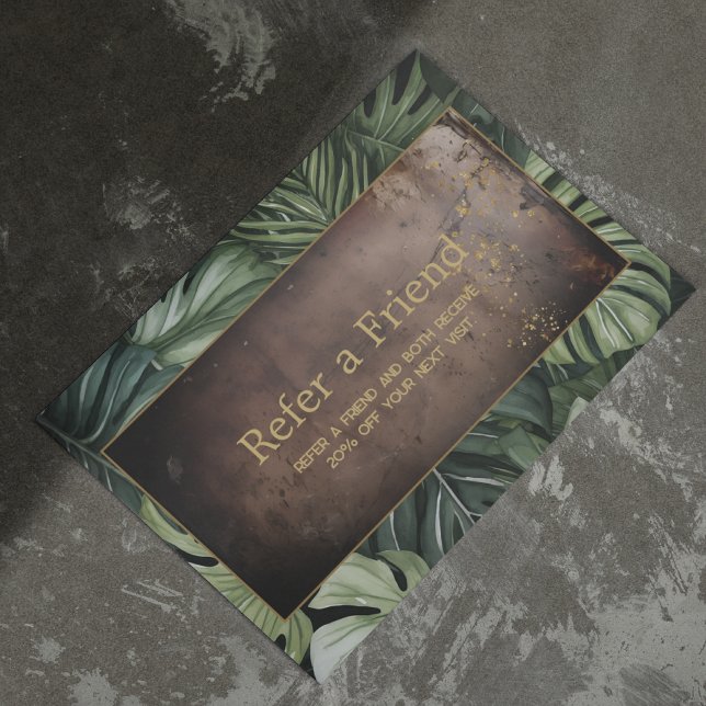 Moderne Ledergrün Stilvolle QR-Referenzkarte Visitenkarte (Von Creator hochgeladen)