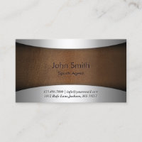 Moderne Ledersport Agent Business Card