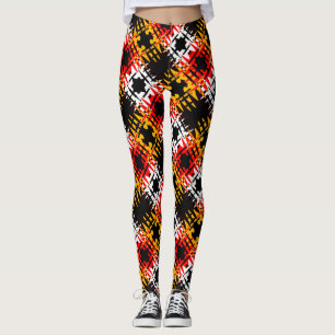 Moderne Leggings 4 Nationen Kunst Leggings