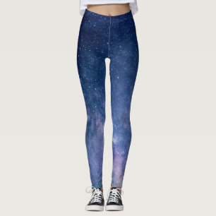Moderne Leggings   blaues Universum, Kosmos,Sterne
