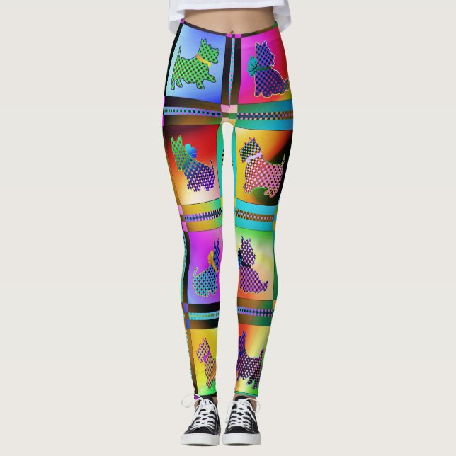 Moderne Leggings für Welpenjunge Liebe (Vorderseite)