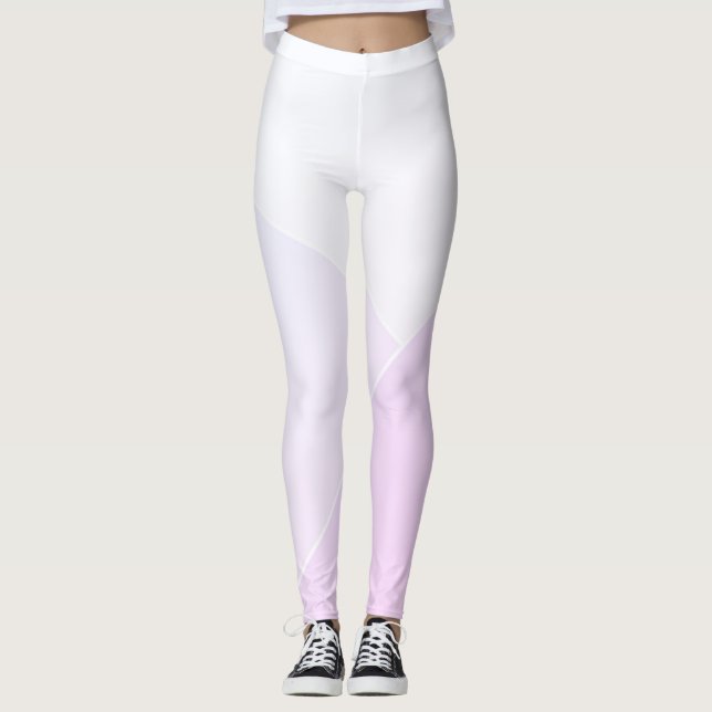 Moderne Leggings pink blau Lila weiß (Vorderseite)