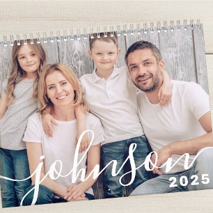 Moderne, leicht spielbare Script-Fotos Kalender