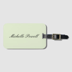 Moderne, leichte Pastellfarbe-Trend-Script Gepäckanhänger