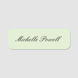 Moderne, leichte Pastellfarbe-Trend-Script Namensschild