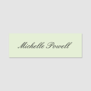Moderne, leichte Pastellfarbe-Trend-Script Namensschild