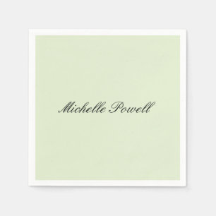 Moderne, leichte Pastellfarbe-Trend-Script Serviette