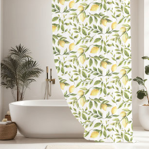 Moderne Lemon-Reben Duschvorhang
