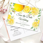 Moderne Lemon-Sommerhochzeit rettet das Datum Ankündigungspostkarte<br><div class="desc">Wasserfarben Sommerhochzeit speichern Sie das Datum Postkarte. Der Text kann über das Menü "Details" geändert werden. Klicken Sie auf den Button "Anpassen" und können Sie Text- und Farbstil ändern. Bitte kontaktieren Sie mich,  wenn Sie Hilfe benötigen,  passende Artikel benötigen oder besondere Wünsche haben.</div>