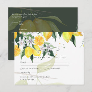 Moderne Lemon Tree UAWG Wedding Postkarte