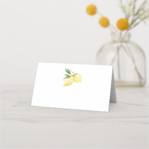 Moderne Lemon Wedding Platzkarte