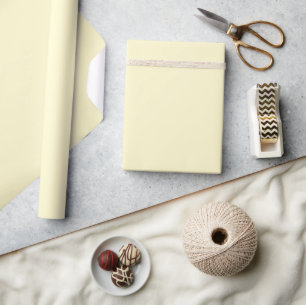 Moderne Lemongelbe Schlichte Solid-Farbe Geschenkpapier