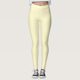 Moderne Lemongelbe Schlichte Solid-Farbe Leggings