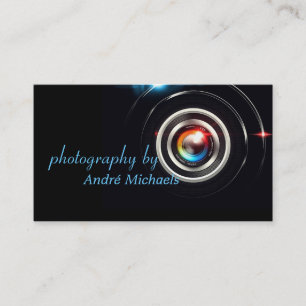 Moderne Lens Fotografy Visitenkarte