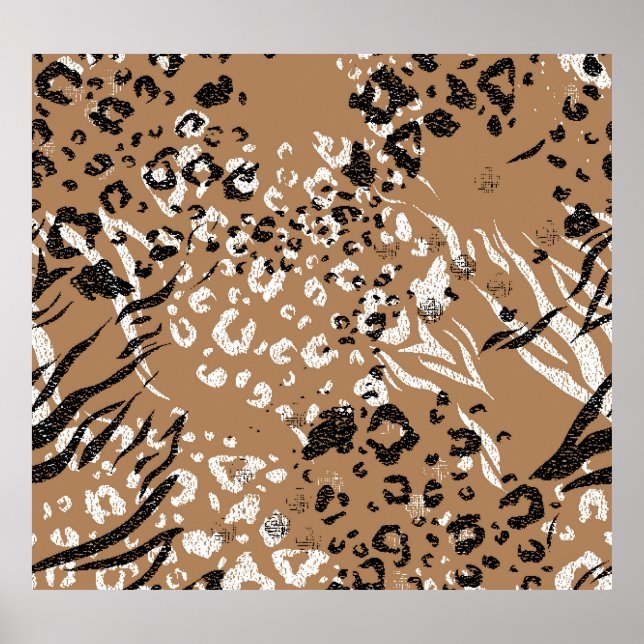 Moderne Leoparden: wilde Natur. Poster (Vorne)