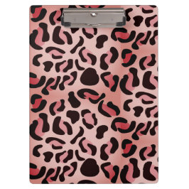 Moderne Leopardenmuster-Tiere Klemmbrett