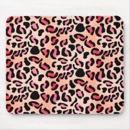 Moderne Leopardenmuster-Tierprint Mousepad