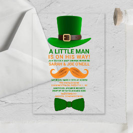 Moderne Leprechaun St. Patrick's Day Kinderdusche Acryleinladungen