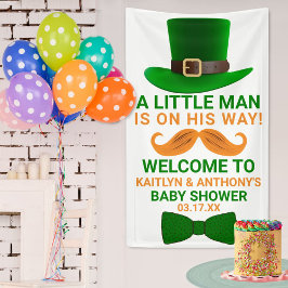 Moderne Leprechaun St. Patrick's Day Kinderdusche Banner