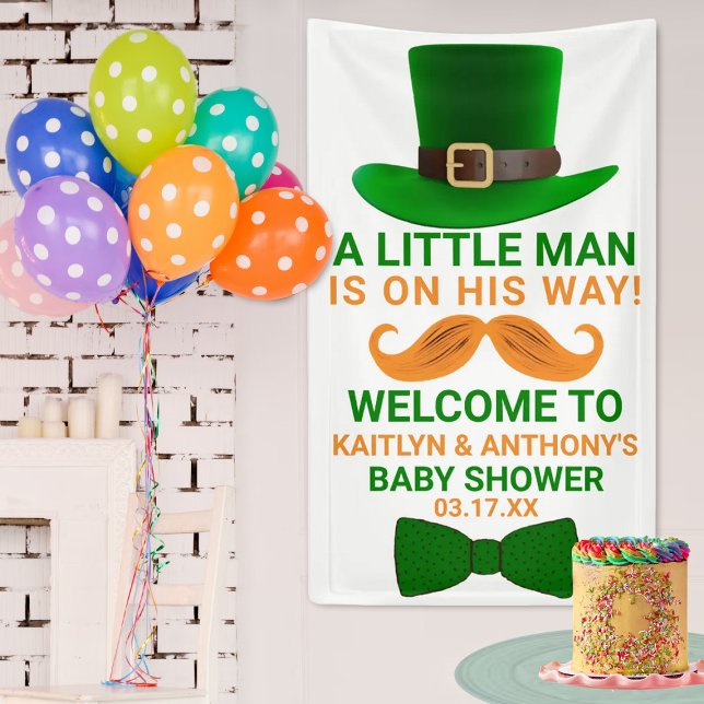 Moderne Leprechaun St. Patrick's Day Kinderdusche Banner (Von Creator hochgeladen)