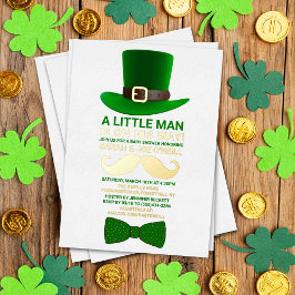 Moderne Leprechaun St. Patrick's Day Kinderdusche Folieneinladung