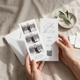 Moderne Lesezeichen zum Merken des Hochzeitstermin