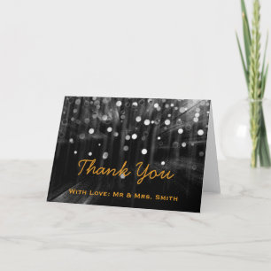 Moderne Leuchten Glitzer Confetti Glitzern Vielen Dankeskarte
