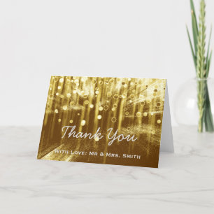 Moderne Leuchten Glitzer Confetti Glitzern Vielen  Dankeskarte