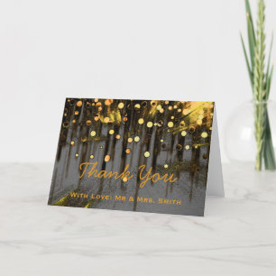 Moderne Leuchten Glitzer Confetti Glitzern Vielen Dankeskarte