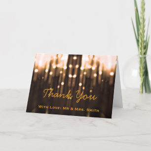 Moderne Leuchten Glitzer Confetti Glitzern Vielen Dankeskarte