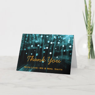 Moderne Leuchten Glitzer Confetti Glitzern Vielen Dankeskarte