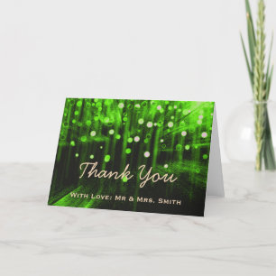 Moderne Leuchten Glitzer Confetti Glitzern Vielen Dankeskarte