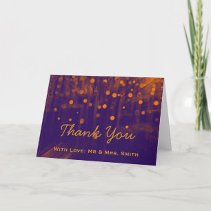 Moderne Leuchten Glitzer Confetti Glitzern Vielen Dankeskarte