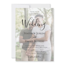 Moderne LGBTQ-Hochzeit für Foto