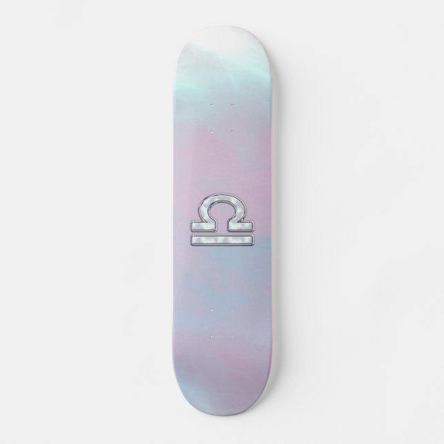 Moderne Libra Zodiac-Gebärmutter im Perlenstil Skateboard (Vorderseite)