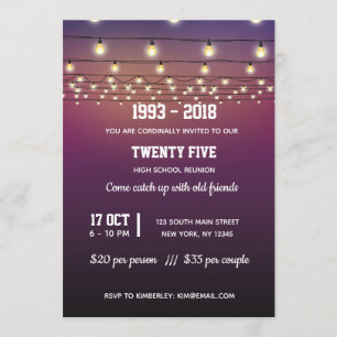 Moderne Lichter Einladung